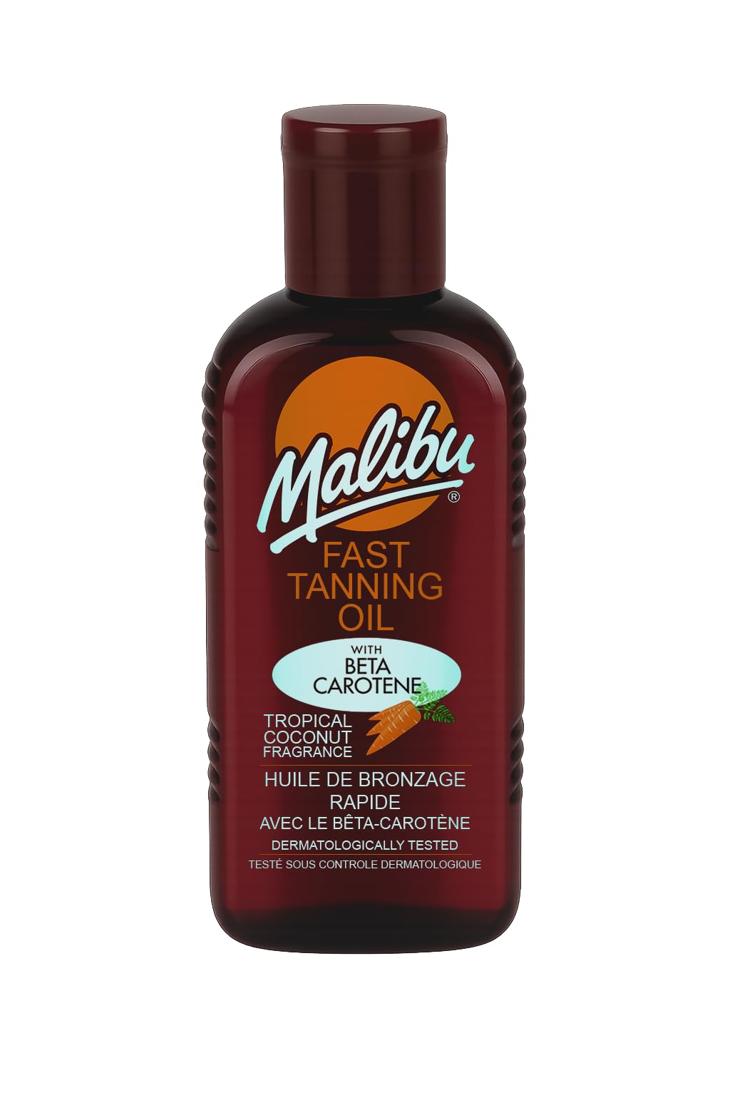 Malibu Fast Tanning Oil with Beta Carotene | Tropical Coconut - 200ml