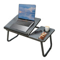 Laptop Desk, Laptop Bed Table with Foldable Legs & Cup Slot, Reading Holder Notebook Stand Breakfast Bed Tray Book Holder for Sofa, Bed, Terrace