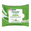 Simple Kind to Skin Exfoliating Facial Wipes for Sensitive Skin – 6 Pack