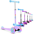 BELEEV 3 Wheel Scooter for Kids Ages 2-6 | Light-Up Wheels & Adjustable Height