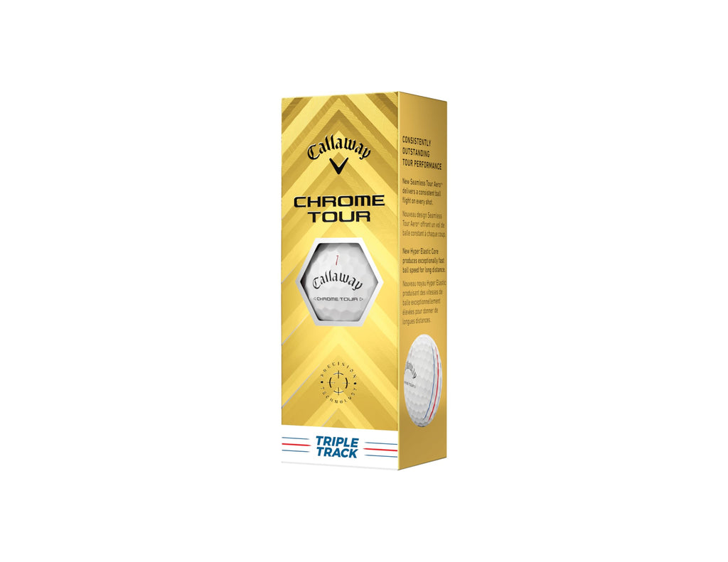Callaway Chrome Tour 24 Golf Balls – Triple Track Double Dozen Gift Box