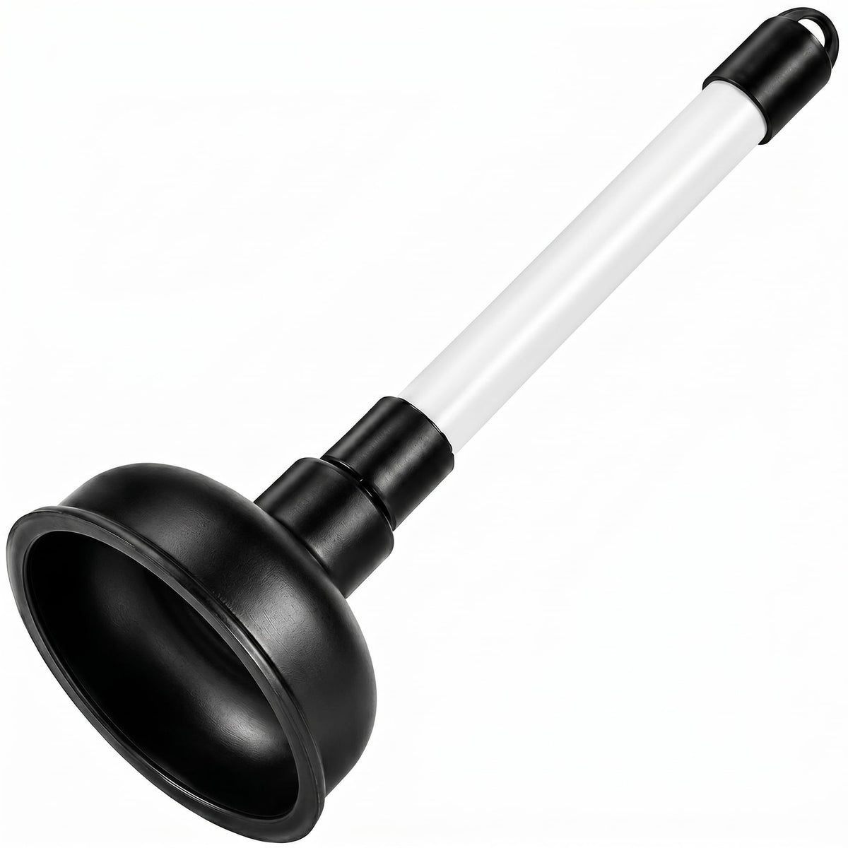 Heavy Duty Drain Unblocker Sink Plunger 9 inch Strong Handle & 4 inch Rubber Cup for Toilet Shower Bathroom Kitchen Drains Powerful Suction Tool Fast - image 1