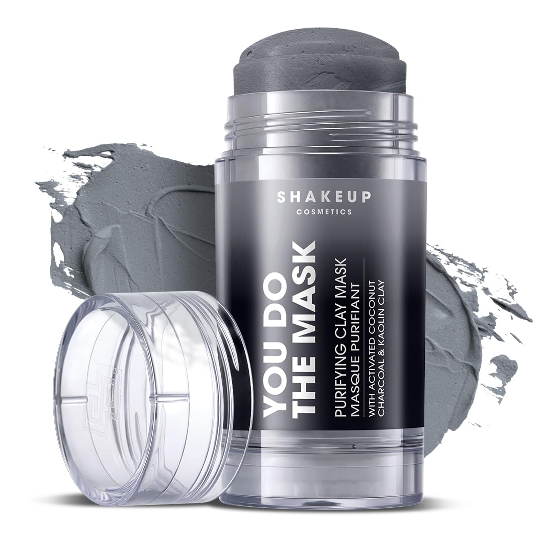 Shakeup Cosmetics Men's Charcoal Face Mask Stick | Purifying Clay, 35g