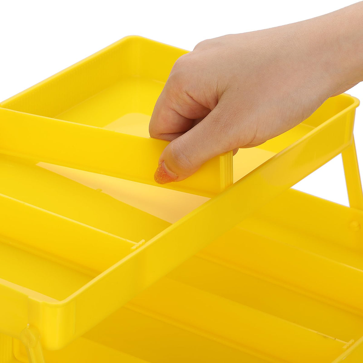 IGNPION 3 Tiers Craft Stackable Storage Box，Plastic Tool Dividers Organiser - image 4