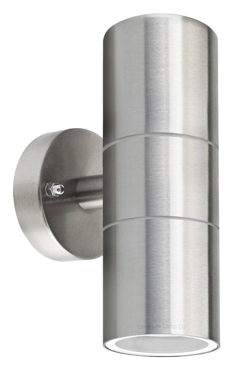 Stainless Steel Up Down Outdoor Wall Lights - Pack of 4