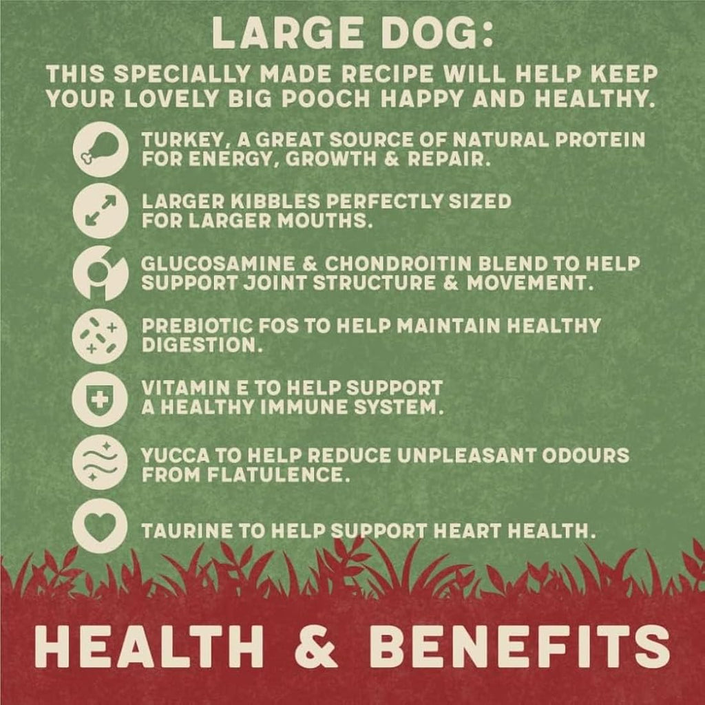 Harringtons Large Breed Dry Dog Food – Turkey & Rice with Joint Support 14kg