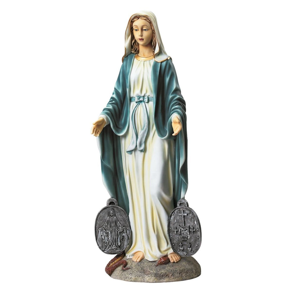 Design Toscano Miraculous Medal Madonna Garden Statue – 58.5cm Polyresin