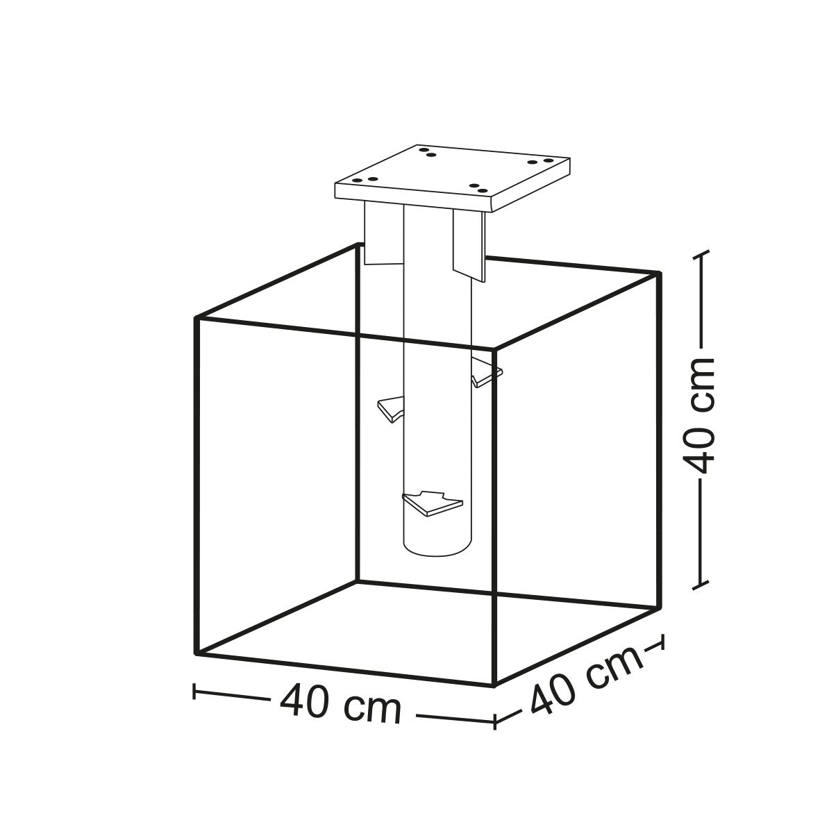 Schneider Universal Ground Plate – Concrete Mounting Base, 16x16cm