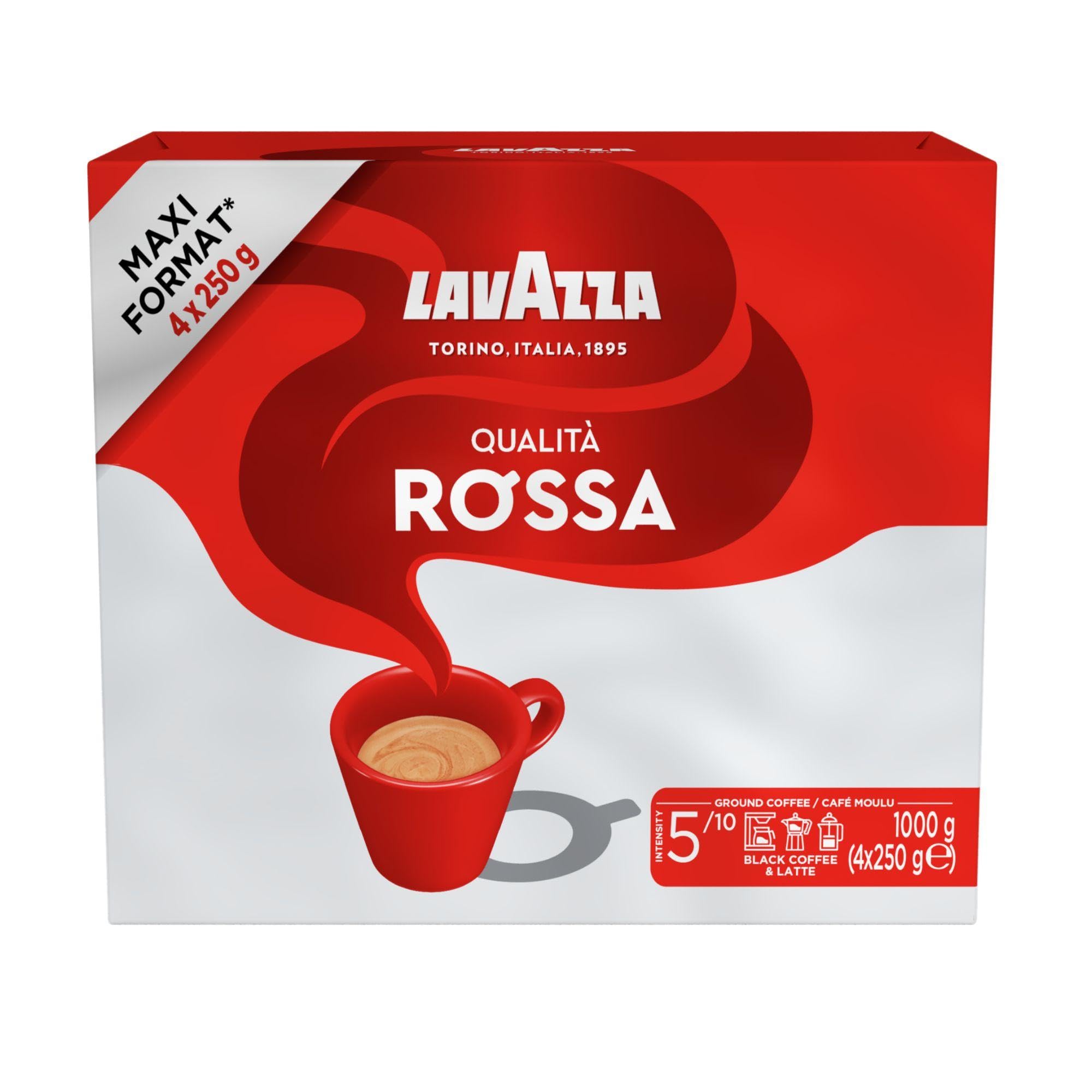 Lavazza Qualità Rossa Ground Coffee – Medium Roast Arabica & Robusta 1kg