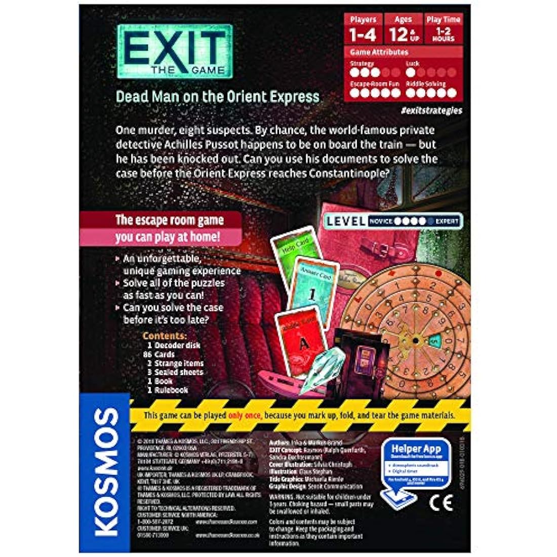 Thames & Kosmos EXIT: Dead Man on the Orient Express Escape Room Game
