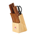 Bergner 13-Piece Stainless Steel Knife Set with Wooden Block