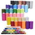 SHRJ 72Pcs Sewing Thread Kit | 36 Colors Polyester Spools & Prewound Bobbins