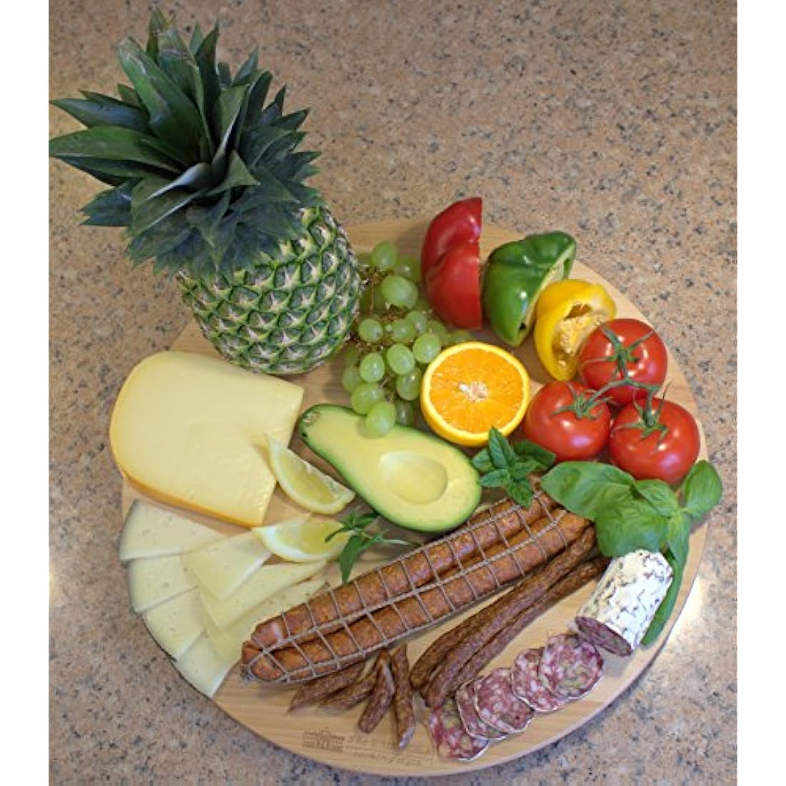 The White House Beech Wood Lazy Susan – 17.5" Rotating Cake & Cheese Board