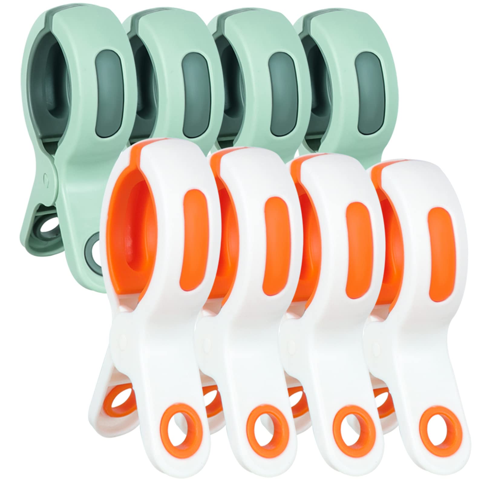 Beach Towel Clips – 8 Pack Non-Marking Jumbo Plastic Holders