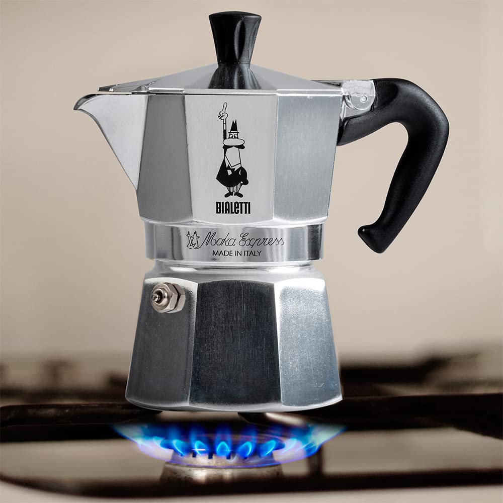Bialetti Moka Express Stovetop Espresso Maker - 3 Cup Aluminium