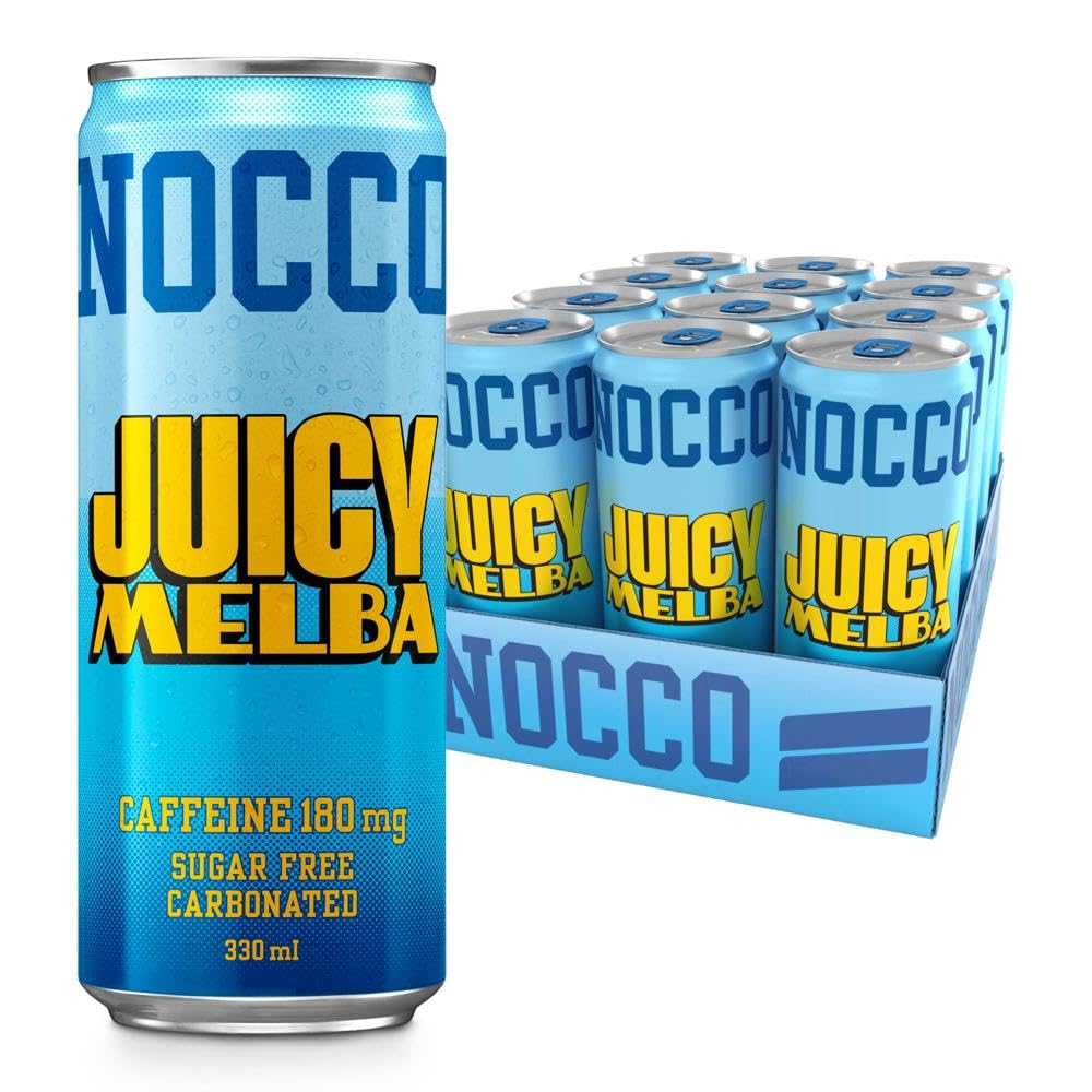 NOCCO BCAA Sugar Free Energy Drink – Juicy Melba – 12 x 330ml