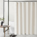SK Studio Linen Stall Shower Curtain – Waterproof Farmhouse Beige, 39x71