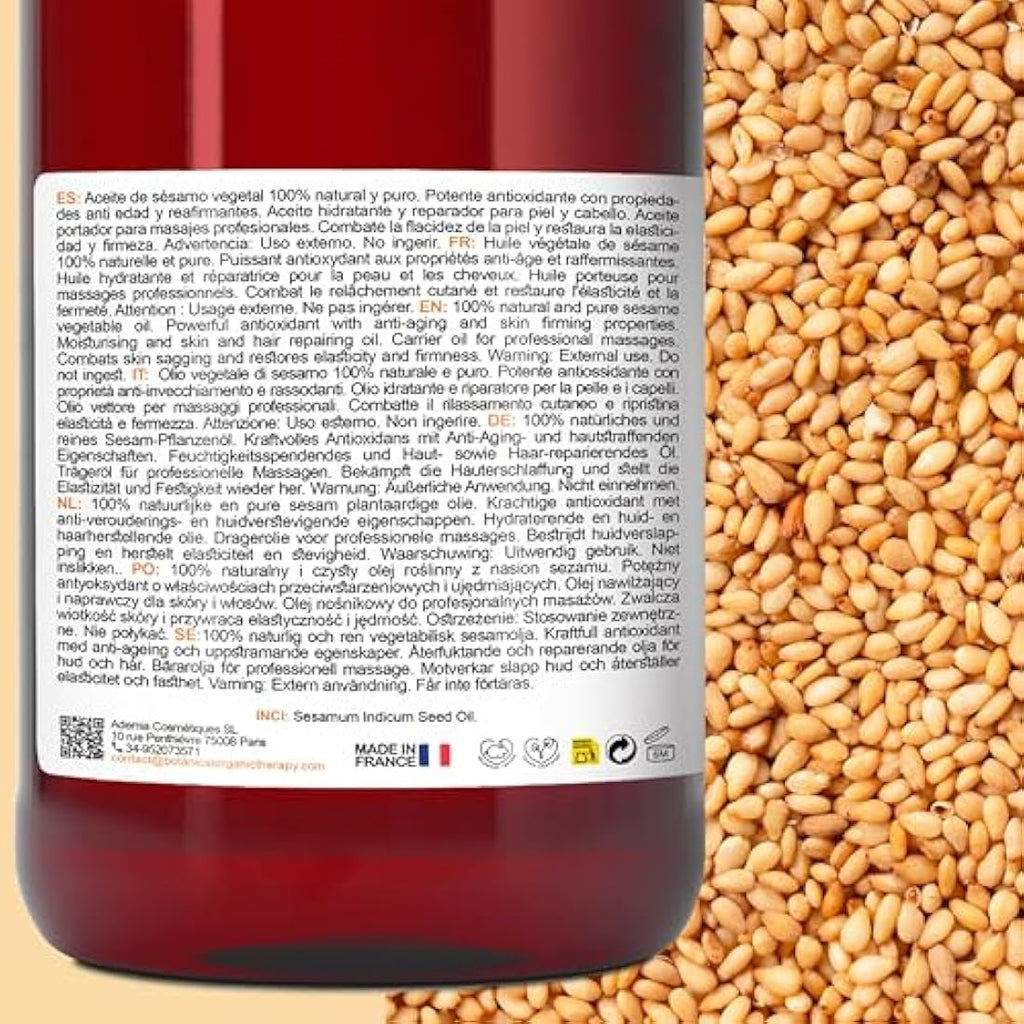 B.O.T Organic Sesame Oil – Cold-Pressed Massage & Skincare Oil – 2000ml