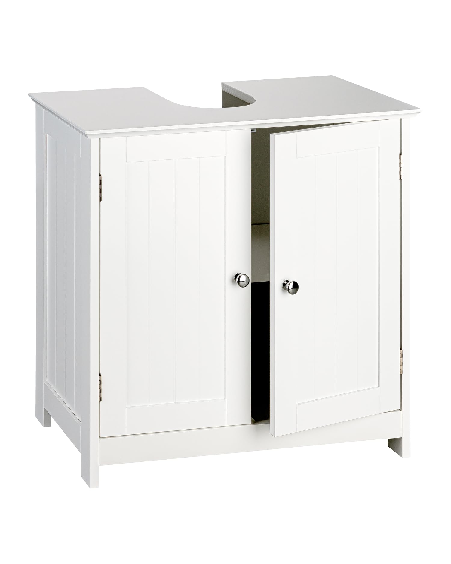 Jolof Store Rustic White Bathroom Vanity Unit – MDF Under-Sink Cabinet