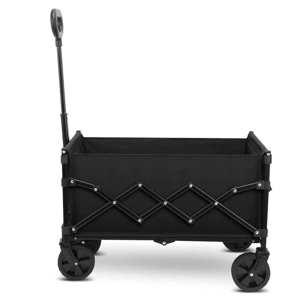 RYGEO Foldable Utility Wagon – Heavy Duty Garden Cart with All-Terrain Wheels