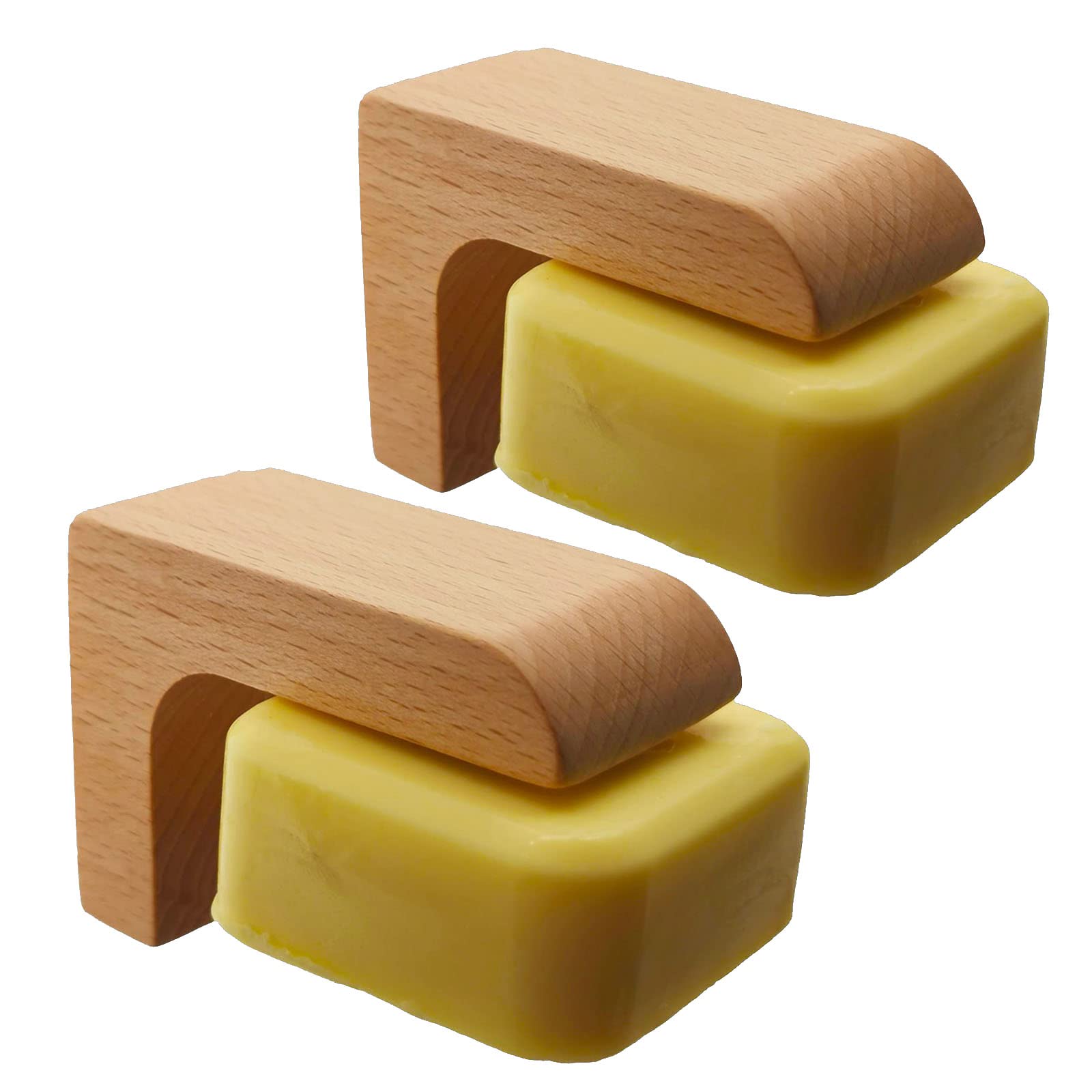 Jolof Store Magnetic Wood Soap Holder – 2 Pack Eco-Friendly Soap Saver