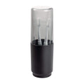 iDesign Austin Covered Toothbrush Holder – Matte Black Metal Stand