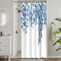 Blue Eucalyptus Stall Shower Curtain | Waterproof Polyester
