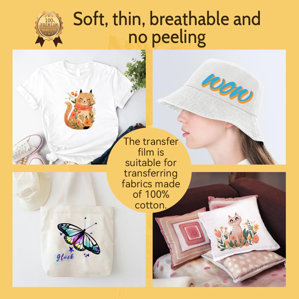 TransOurDream Tru-Light T-Shirt Transfer Paper | 50 Sheets A4 for Inkjet & Laser