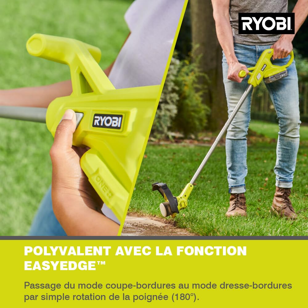 Ryobi 18V ONE+ Cordless Grass Trimmer – 23cm EasyEdge (Tool Only)