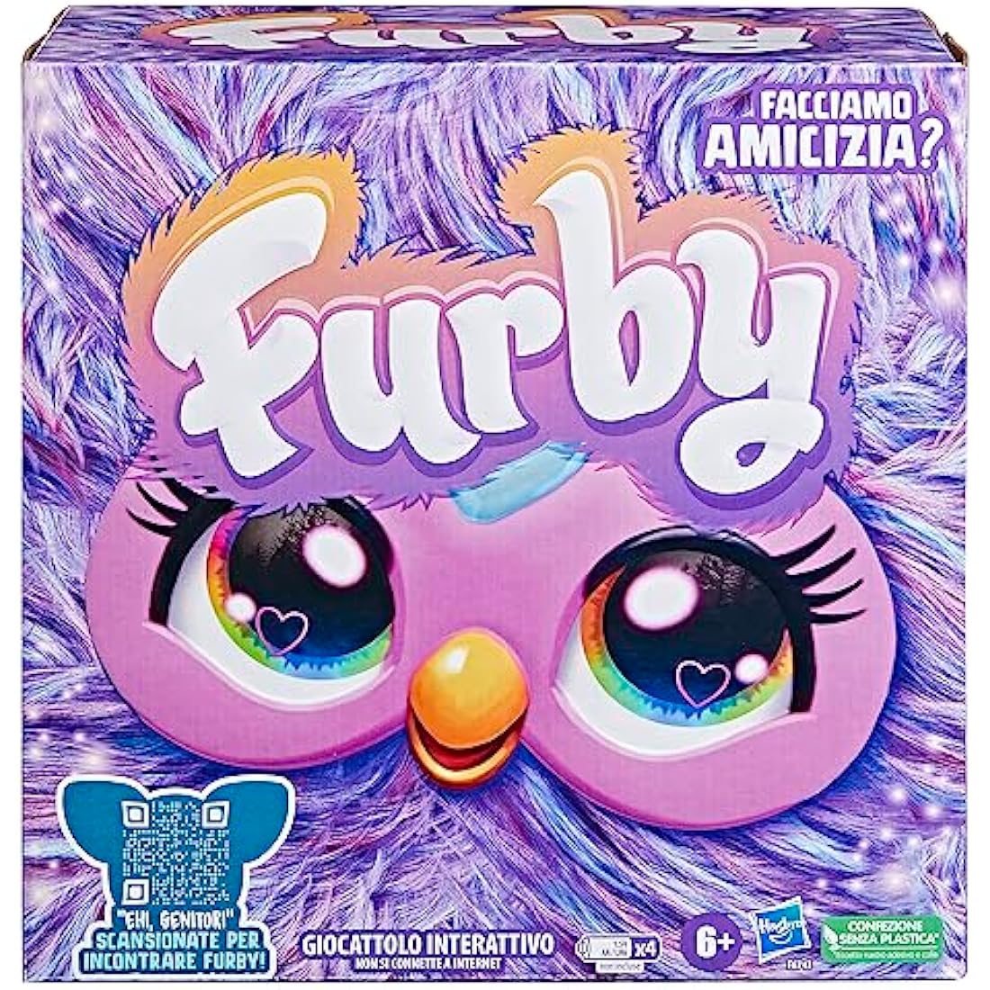 Furby Viola Giocattolo Peluche Interattivo - Robot Parlante per Bambini