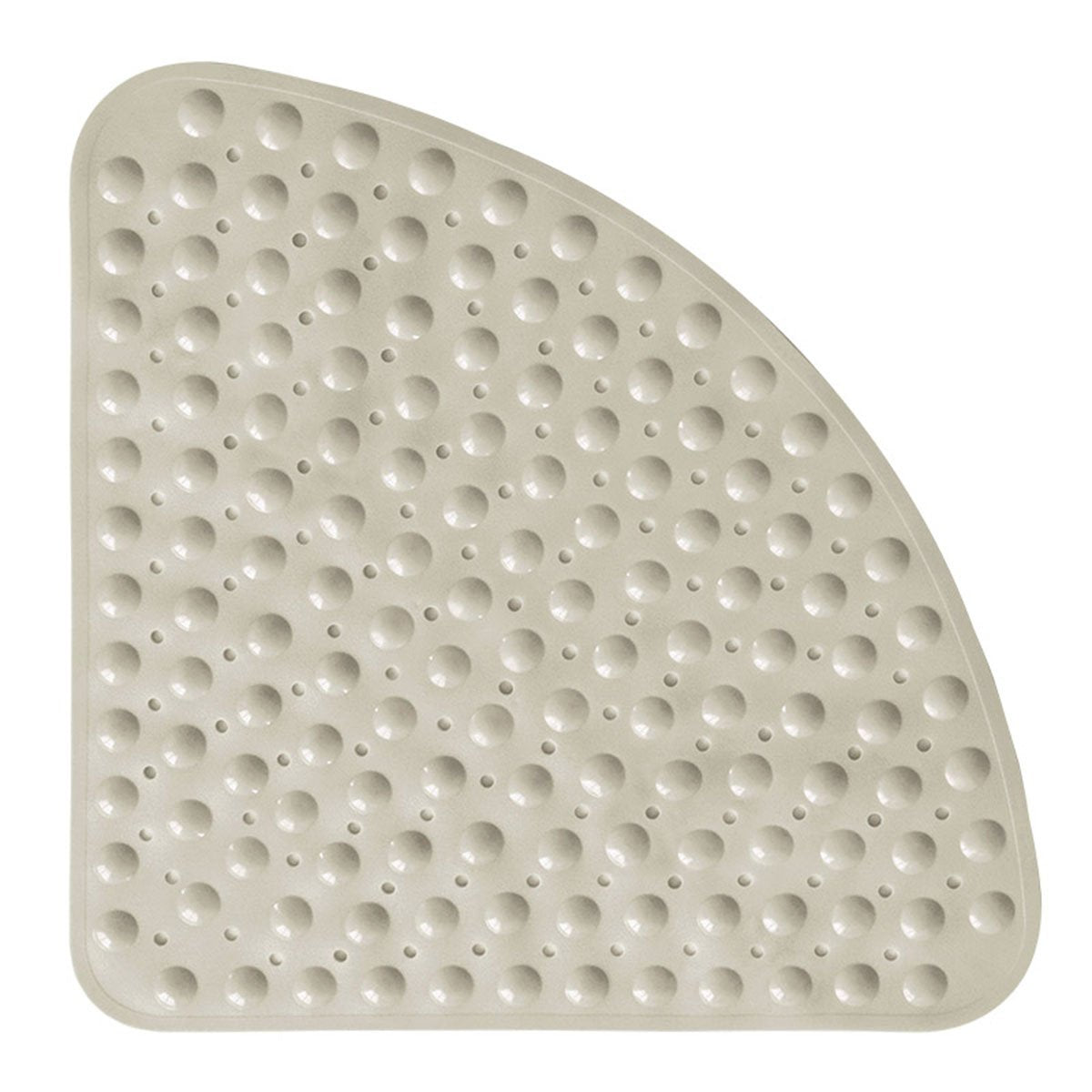 Bathsafe Sector Rubber Corner Shower Mat – Anti-Slip Pebble Ivory 53x53cm