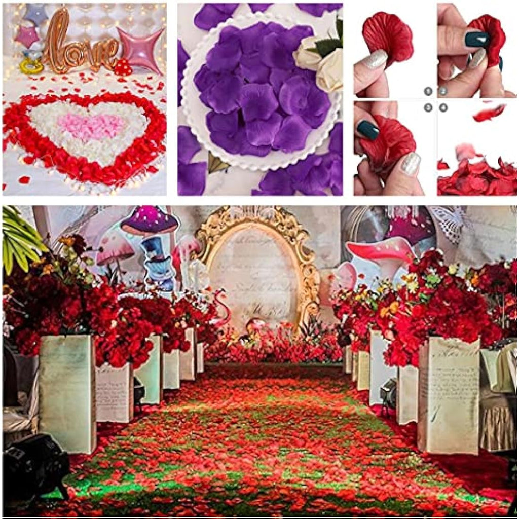 1000pcs Artificial Silk Rose Petals for Wedding - Dark Blue