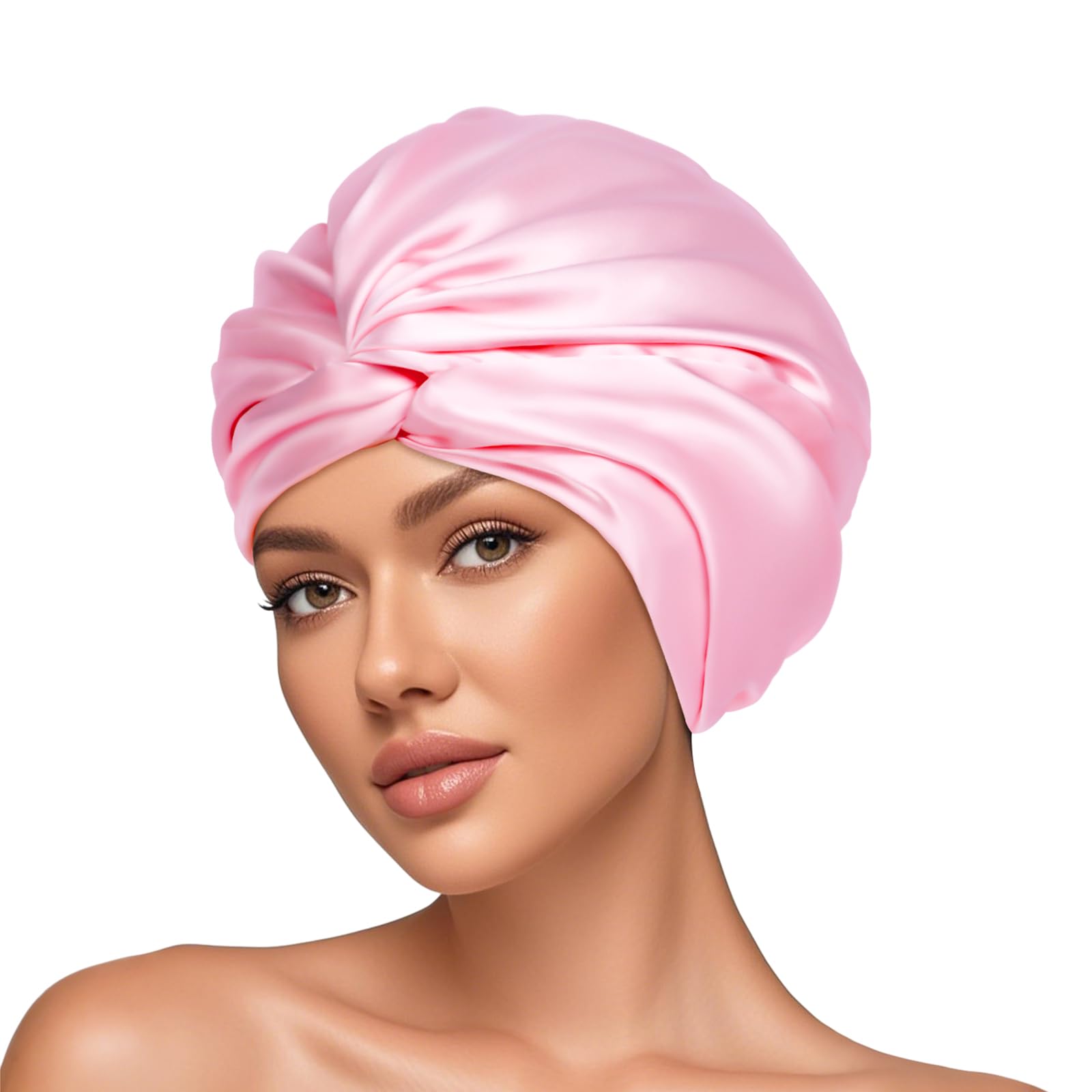 Mulberry Silk Bonnet – Double Layer Sleep Cap for Curly Hair