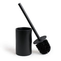 Yew Design Matte Black Toilet Brush and Holder – Rustproof Resin