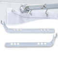 SlipX Solutions Shower Curtain Splash Guards – Clear Lexan Plastic, 2pk