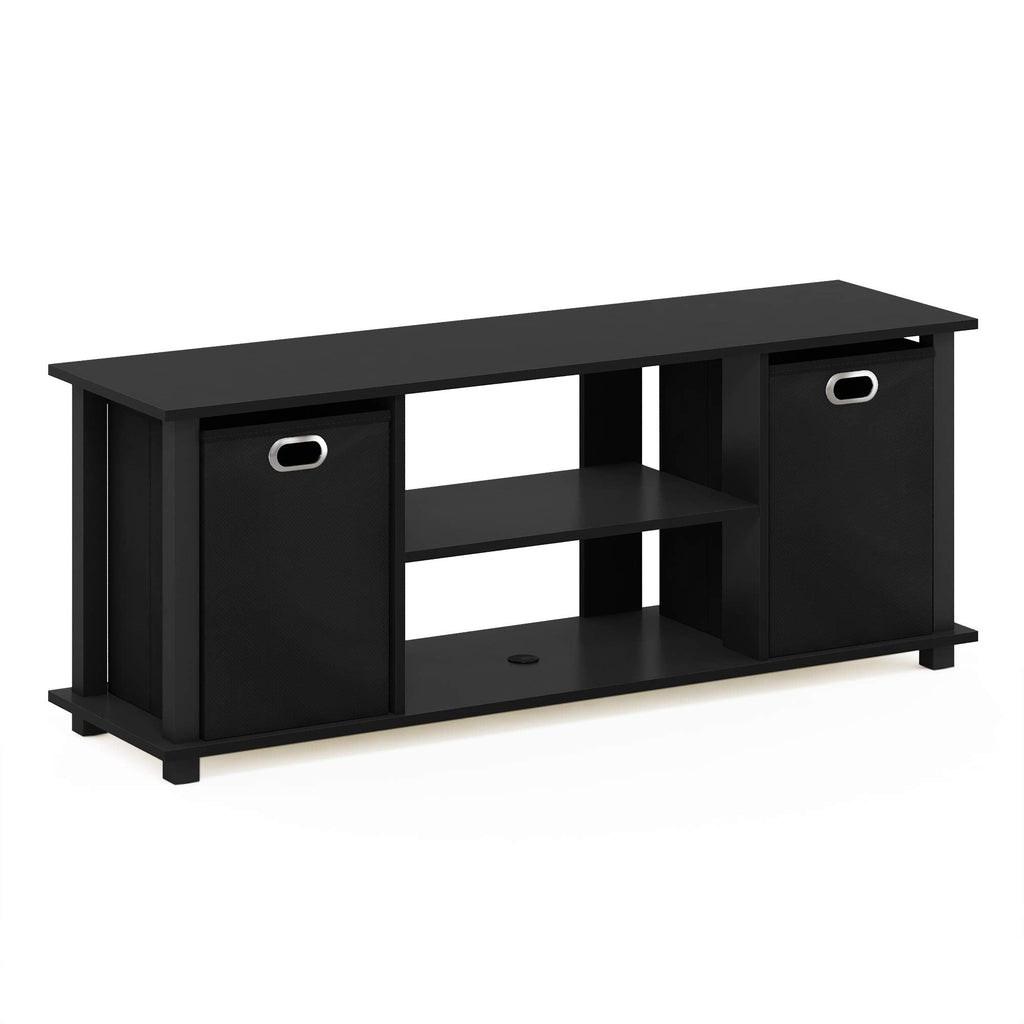 Furinno TV Stand Entertainment Center with 2 Drawers for 50-inch TV