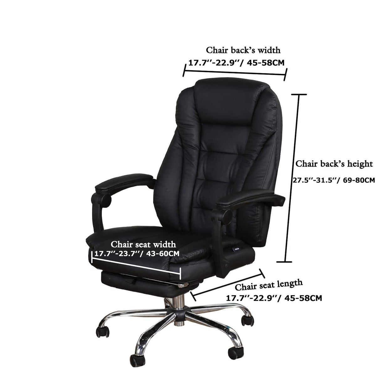 Bestenrose Velvet Office Chair Cover Stretch Computer Desk Armchair Covers - image 4
