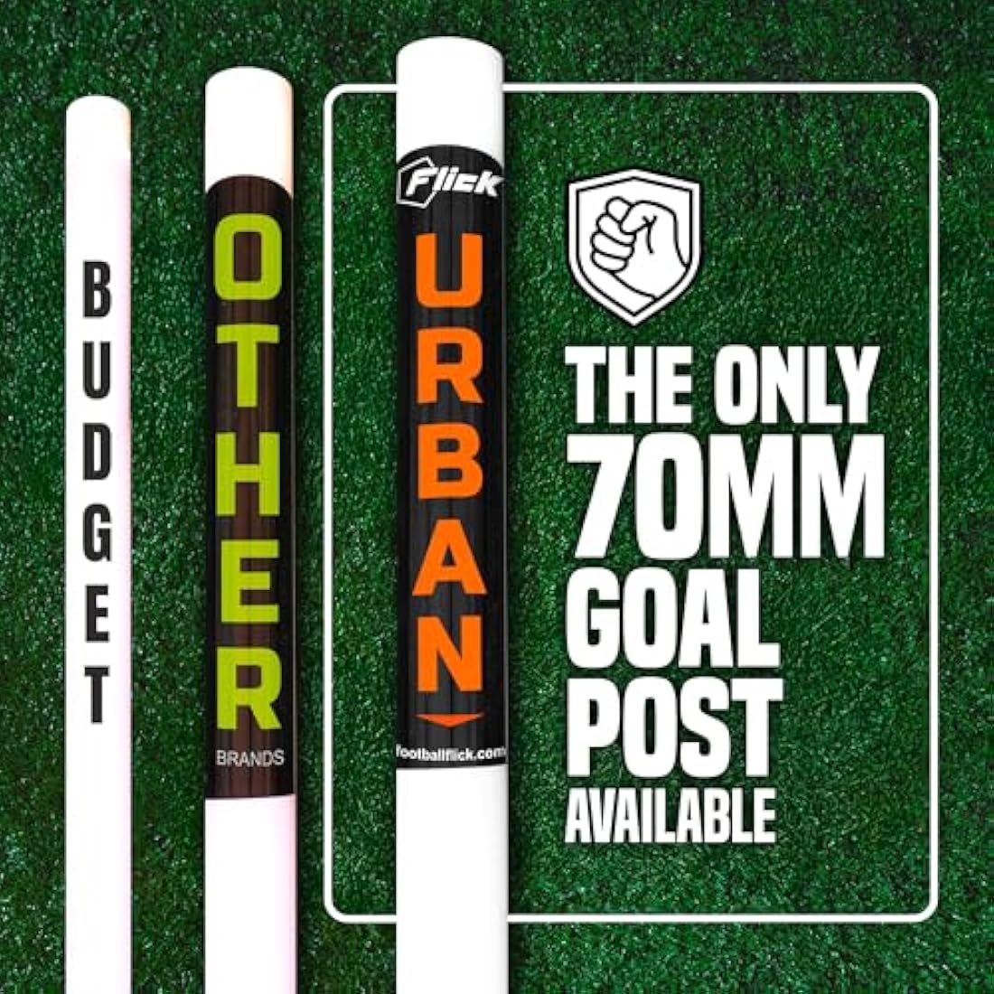 Football Flick uPVC Match Goal – All Weather Garden Training Goal