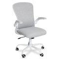 Fullwatt Ergonomic Mesh Desk Chair | Flip-up Armrest & Lumbar Support, Grey