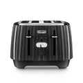 De'Longhi Ballerina 4-Slot Toaster | 1800W, 5 Browning Settings – Black