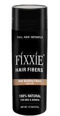 FIXXIE Hair Fibres - Light Brown Keratin Hair Thickener for Men & Women 27.5g