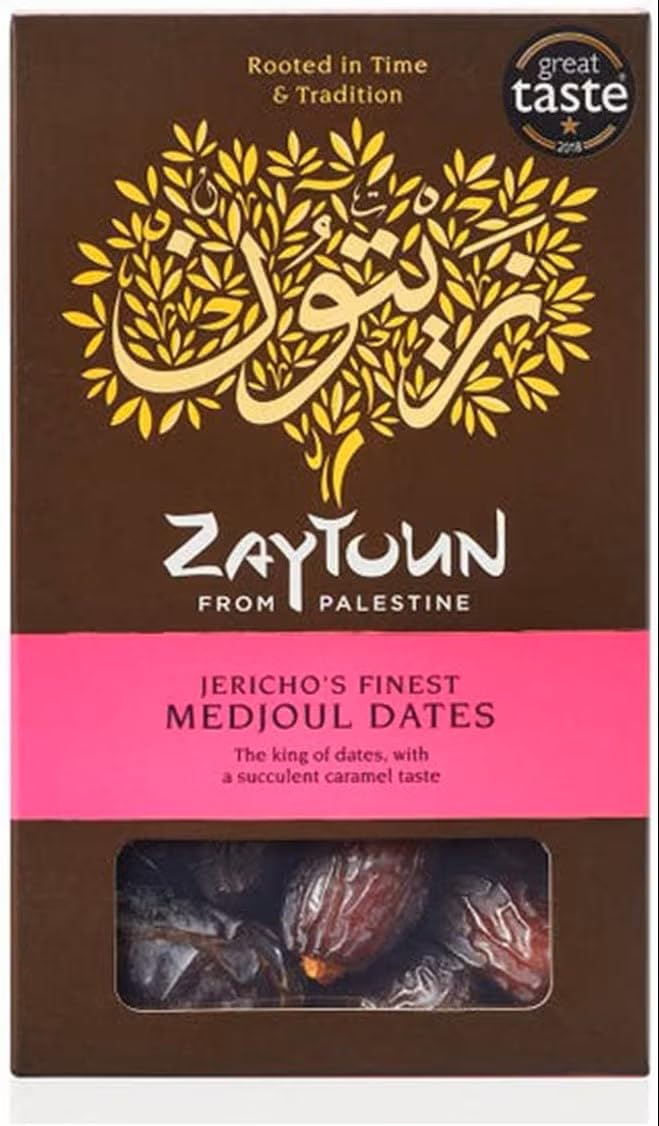 Zaytoun Palestinian Medjool Dates – Fair Trade Gourmet Fruit, 500g