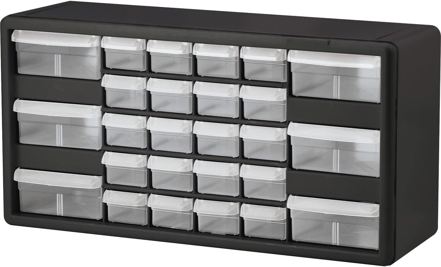 Akro-Mils 10126 26-Drawer Plastic Storage Cabinet - Black Organizer