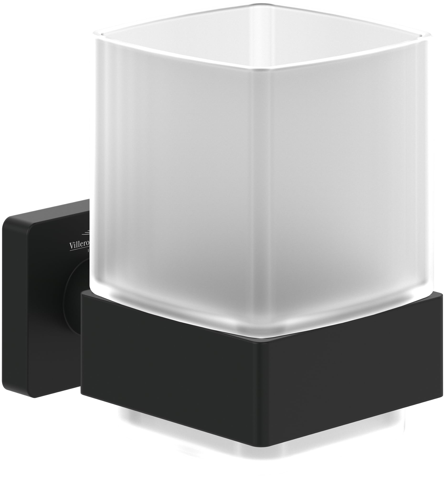 Villeroy & Boch Elements Striking Toothbrush Holder | Matte Black Brass