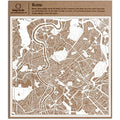 Rome Paper Cut Map Wall Art |  Laser Cut Decor - 30x30 cm