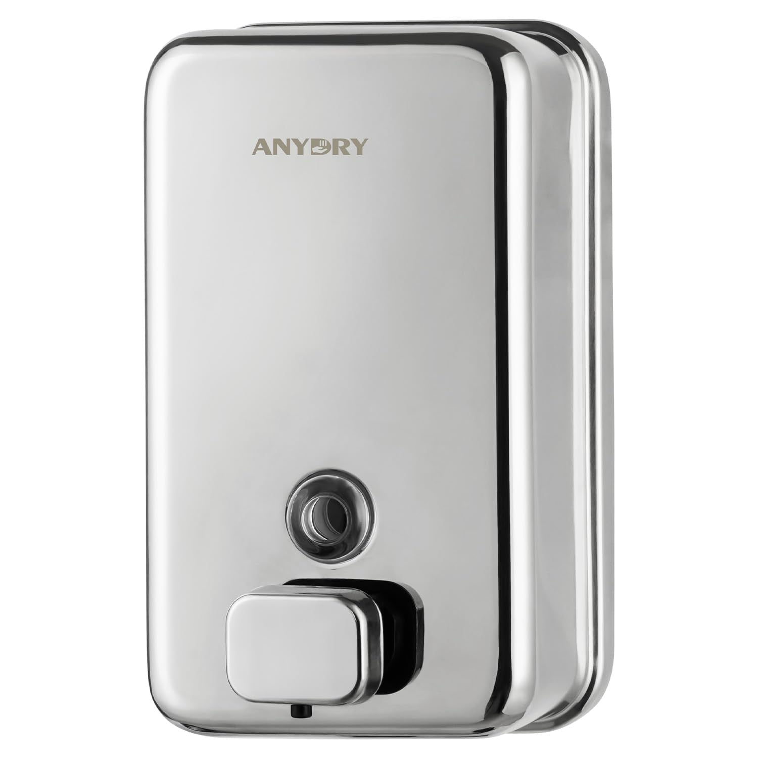 anydry Wall Mounted Soap Dispenser | 1100ml Polished Stainless Steel
