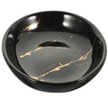 Alipis Ceramic Soap Dish – Black Marble Style Anti-Slip Holder for Shower