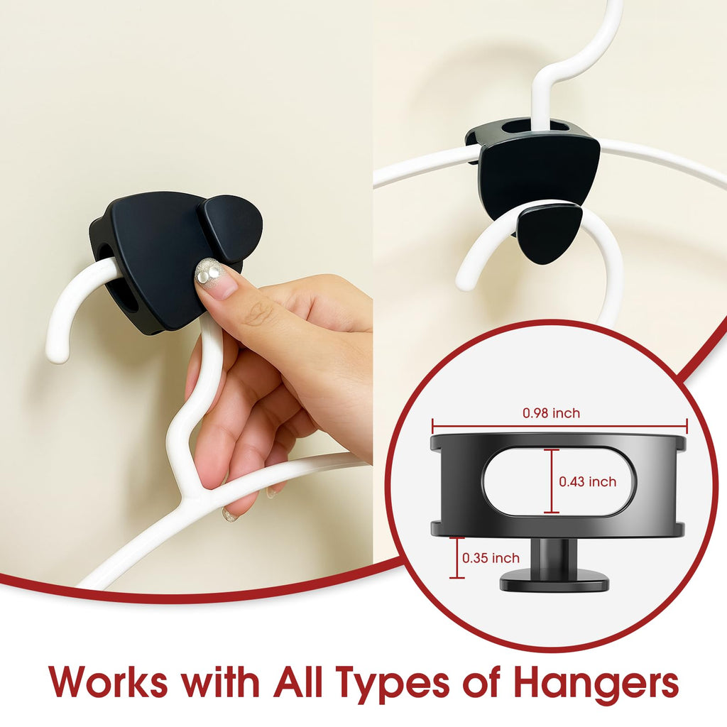 Latoxcaa Hangers Space Saving 30Pcs, Upgrade 40LbMax Heavy Duty Hanger Hooks Space Saver, Space Saving Hangers for Clothes Hanger Connector Hooks - image 4