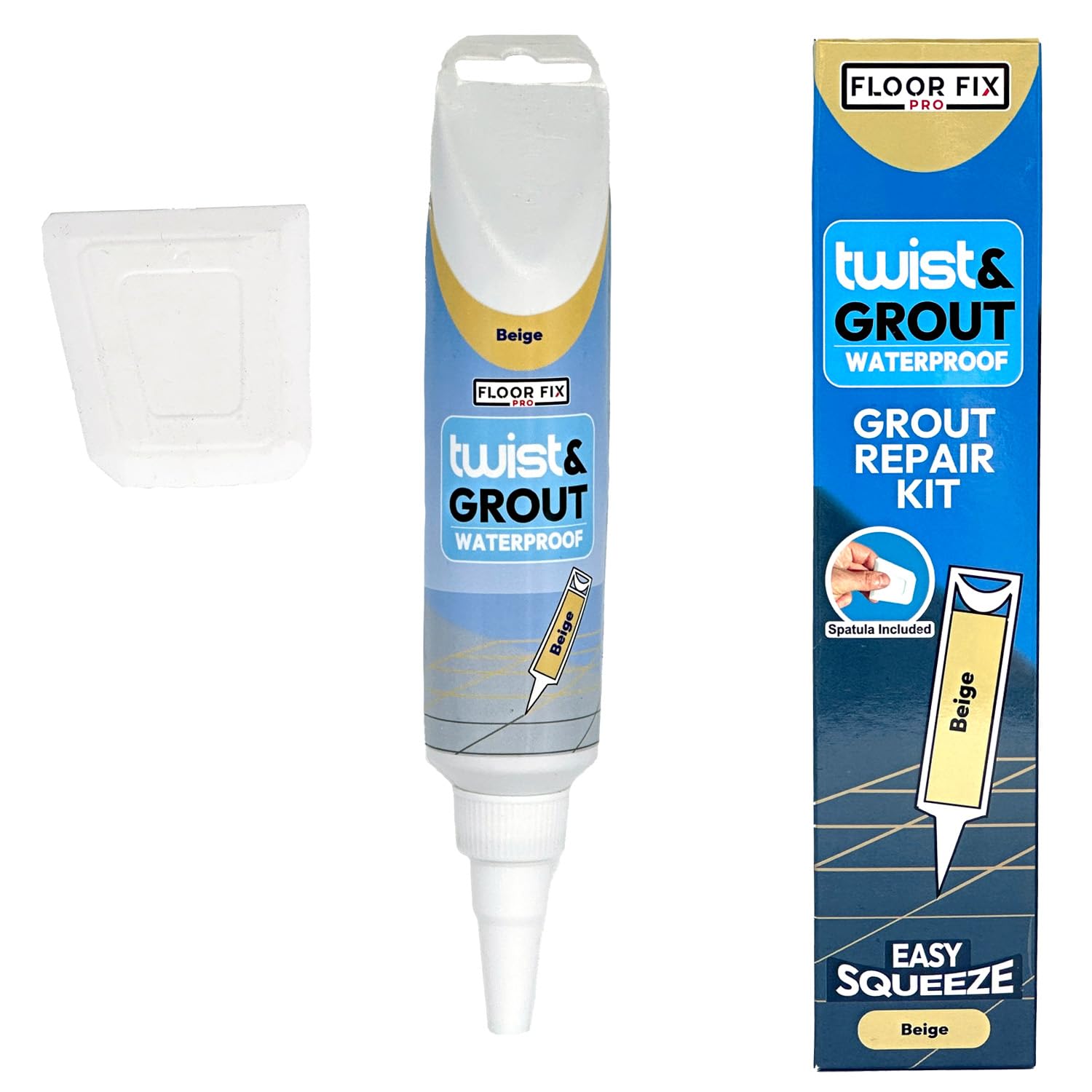 Floor-Fix Pro Twist & Grout Repair Kit – Waterproof Beige Tile Reviver