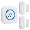 SANJIE Wireless Door Open Alarm Sensor Chime | 800FT Range | 2 Sensors